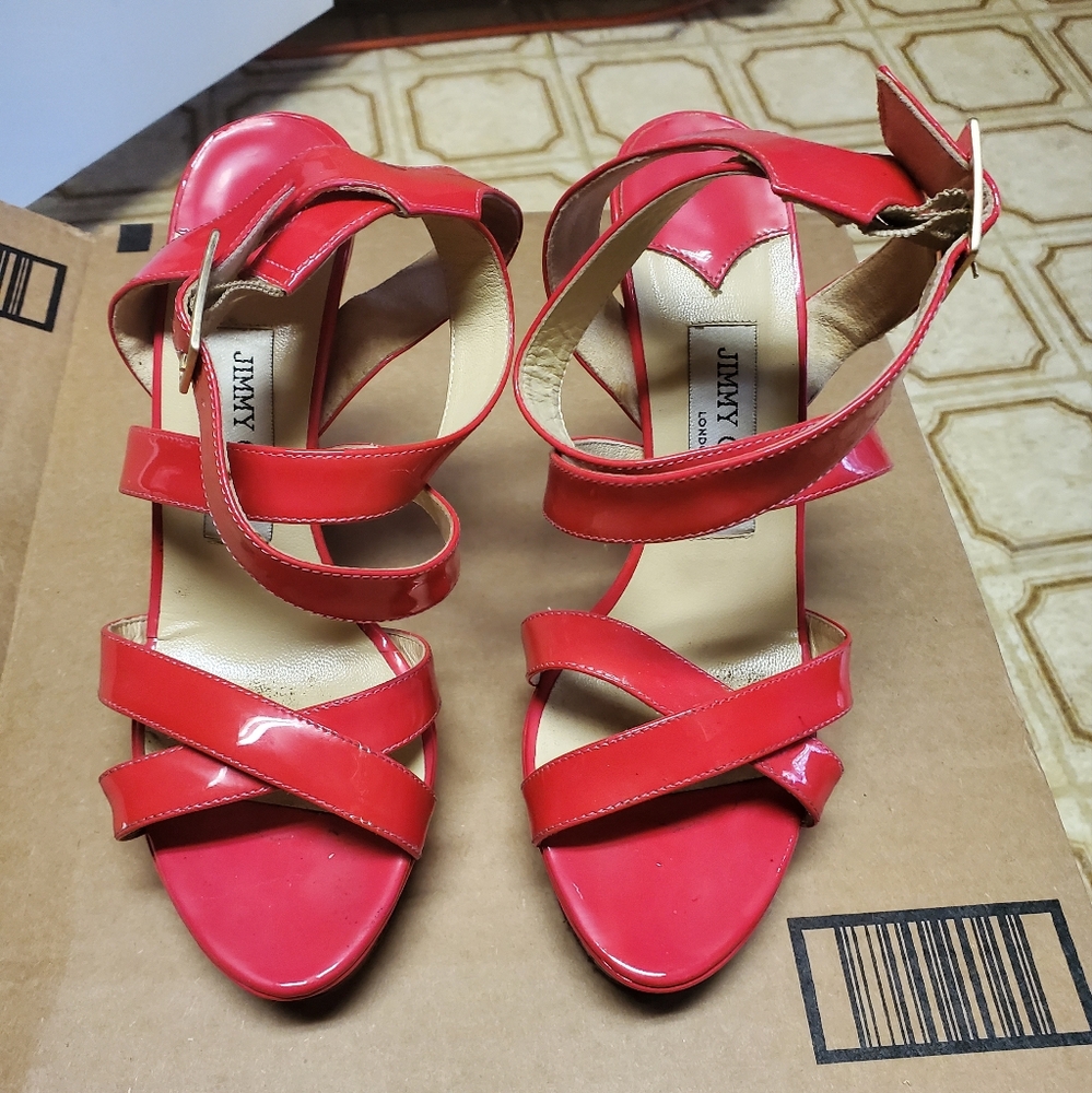 Jimmy choo size 37 and 1/2 pink heels